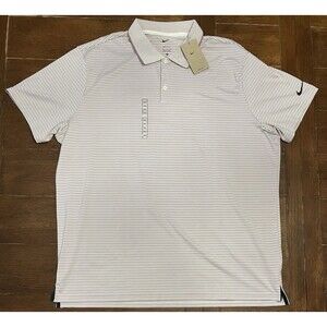 NWT Nike Dri-FIT Purple Stripe Golf Polo FZ7479-110 Men's Size 2XL Retail $90